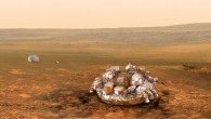 Artist’s impression of the Schiaparelli module on the surface of Mars. Image credit: ESA / ATG Medialab.