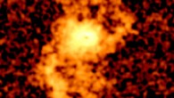 This image shows a bright gaseous halo around the quasar Q0042-2627. Image credit: Elena Borisova et al.