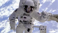 The pale blue Earth serves as a backdrop for astronaut Michael Gernhardt, who is attached to the Shuttle Endeavour’s robot arm during a spacewalk on the STS-69 mission in 1995. Unlike earlier spacewalking astronauts, Gernhardt was able to use an electronic cuff checklist, a prototype developed for the assembly of the International Space Station. Image credit: NASA.