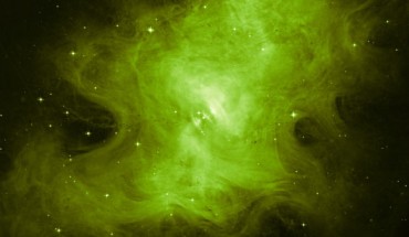 This Hubble image shows the central region of the Crab Nebula. Image credit: NASA / ESA / Hubble / Judy Schmidt, www.geckzilla.com / M. Weisskopf, Marshall Space Flight Center.