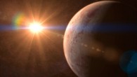 An artist’s concept of Gliese 536b orbiting its star, 33 light-years from Earth. Image credit: Gabriel Perez / Instituto de Astrofísica de Canarias.