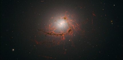 This Hubble image shows the elliptical galaxy NGC 4696. Image credit: NASA / ESA / Hubble / A. Fabian.
