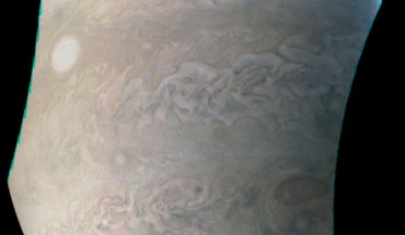Jupiter’s ‘pearl.’ Image credit: NASA / JPL-Caltech / SwRI / MSSS.