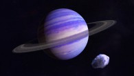 Neptune-mass planets like the one shown in this artist’s rendering may be the most common in the icy regions of planetary systems; beyond a certain distance from a young star, water and other substances remain frozen, leading to an abundant population of icy objects that can collide and form the cores of new planets; in the foreground, an icy body left over from this period drifts past the planet. Image credit: NASA’s Goddard Space Flight Center / Francis Reddy.