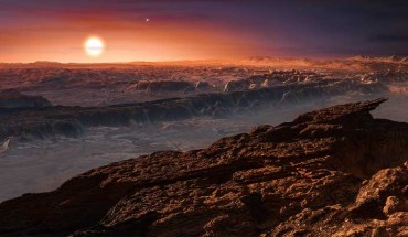 Light and color would look different on a planet orbiting a tiny red star, like this artist’s impression of Proxima b. The Earth-sized planet in the habitable zone is the nearest exoplanet to our Sun. Image credit: ESO / M. Kornmesser.
