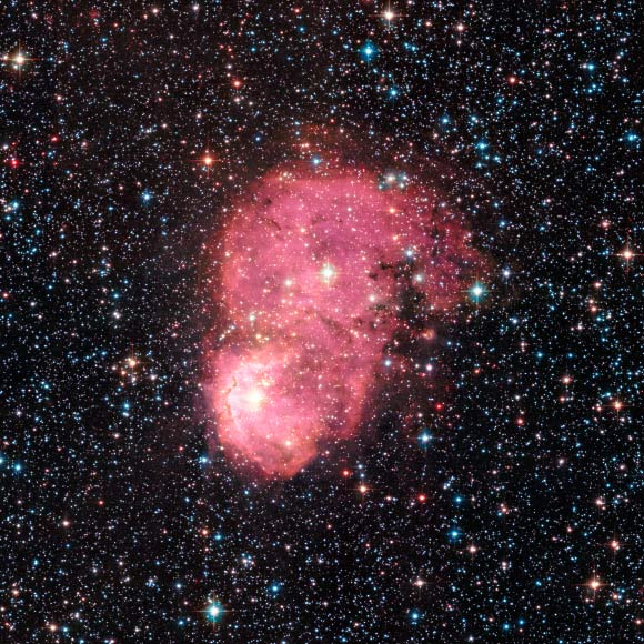 This Hubble image shows NGC 248, a nebula located in the Small Magellanic Cloud. The data used in this image were taken with Hubble’s Advanced Camera for Surveys in September 2015. Image credit: NASA / ESA / STScI / K. Sandstrom, University of California, San Diego / SMIDGE Team.
