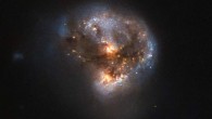 This image shows the megamaser galaxy LEDA 58817, which lies in the constellation Ophiuchus, about 370 million light-years away. Image credit: NASA / ESA / Hubble / Judy Schmidt, www.geckzilla.com.