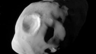 This is one of Cassini’s closest views to date of Pandora, a small, inner moon of Saturn. Image credit: NASA / JPL-Caltech / Space Science Institute.