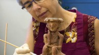 The 3,800-year-old jug, which was broken when it was found, being restored in the laboratories of the Israel Antiquities Authority in Jerusalem, Israel. Image credit: Clara Amit / Israel Antiquities Authority.