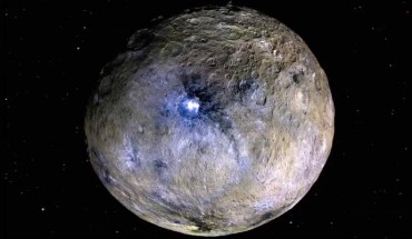 This false-color image shows the dwarf planet Ceres. Image credit: NASA / JPL-Caltech / UCLA / MPS / DLR / IDA.