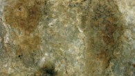 These fossilized human footprints near Chusang, Tibet, were made between 13,000-7,400 years ago, according to a new analysis. Image credit: Mark Aldenderfer / M.C. Meyer et al.
