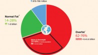 Estimated number and percentage of overfat and underfat adults and children worldwide (based on 2014 world population numbers of 7.2 billion). Image credit: Philip B. Maffetone et al, doi: 10.3389/fpubh.2016.00279.
