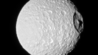 NASA’s Cassini spacecraft obtained this image of Mimas on Oct. 22, 2016. Image credit: NASA / JPL-Caltech / Space Science Institute.