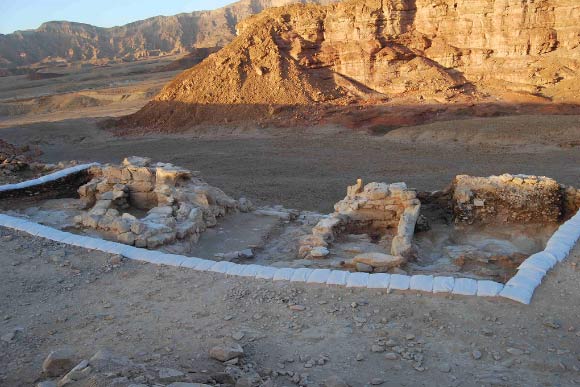 The two-room gatehouse in the Timna Valley. Image credit: Erez Ben-Yosef et al.