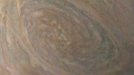 Juno snapped this shot of Jupiter’s northern latitudes on Dec. 11, 2016, as the orbiter performed a close flyby of the gas giant. The spacecraft was at an altitude of 10,300 miles (16,600 km) above Jupiter’s cloud tops. The image was processed by citizen astronomers Gerald Eichstaedt and John Rogers. Image credit: NASA / JPL-Caltech / SwRI / MSSS / Gerald Eichstaedt / John Rogers.
