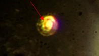 Photo of metallic hydrogen at a pressure of 495 GPa; the sample is non-transmitting and is observed in reflected light; the central region is clearly more reflective than the surrounding metallic rhenium gasket; the sample dimensions are approximately 8-10 microns with thickness 1.2 microns. Image credit: Ranga P. Dias & Isaac F. Silvera, doi: 10.1126/science.aal1579.