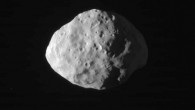 This image of Saturn’s moon Epimetheus was taken on January 30, 2017 and received on Earth February 1, 2017. The image was taken using the CL1 and GRN filters. Image credit: NASA / JPL-Caltech / SSI.