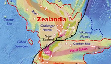 Based on various lines of geological and geophysical evidence, particularly those accumulated in the last two decades, Nick Mortimer et al argue that Zealandia is not a collection of partly submerged continental fragments but is a coherent 4.9 million km2 continent. NC - New Caledonia; WTP - West Torres Plateau; CT - Cato Trough; Cf - Chesterfield Islands; L - Lord Howe Island; N - Norfolk Island; K - Kermadec Islands; Ch - Chatham Islands; B - Bounty Islands; An - Antipodes Islands; Au - Auckland Islands; Ca - Campbell Island. Image credit: Nick Mortimer et al, doi: 10.1130/GSATG321A.1.