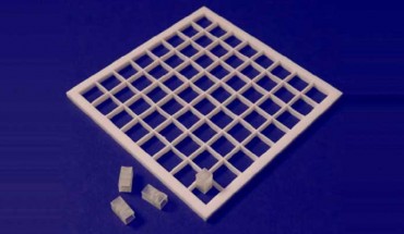 Sound-shaping metamaterial bricks and the grid to contain them. Image credit: Gianluca Memoli et al, doi: 10.1038/ncomms14608.
