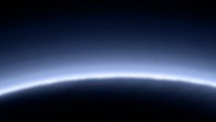 Blue skies on Pluto. Image credit: NASA / Johns Hopkins University Applied Physics Laboratory / Southwest Research Institute.