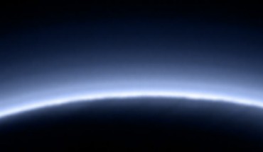 Blue skies on Pluto. Image credit: NASA / Johns Hopkins University Applied Physics Laboratory / Southwest Research Institute.