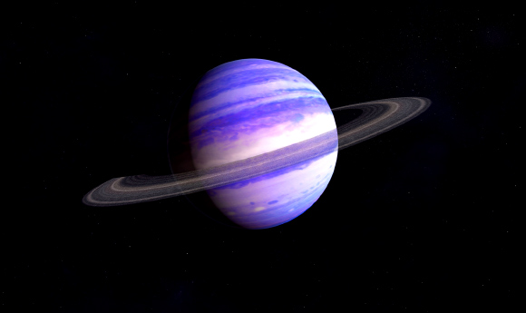 A Neptune-mass exoplanet. Image credit: NASA / Goddard / Francis Reddy.