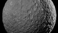 This mosaic image taken by the Cassini spacecraft is one of the highest resolution views ever obtained of Mimas. Image credit: NASA / JPL-Caltech / Space Science Institute.
