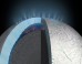 Molecular hydrogen points to hydrothermal activity in an ocean beneath the icy surface of Enceladus. Image credit: NASA / JPL-Caltech.