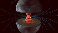 Ancient Moon generated a dynamo magnetic field in its liquid metallic core; this dynamo may have been driven by crystallization of the core. Image credit: Hernan Canellas / Benjamin Weiss / MIT.