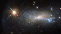 This image shows the irregular galaxy NGC 7250, which lies in the constellation Lacerta, about 31 million light-years away. Image credit: NASA / ESA / Hubble.