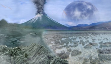 According to Williams et al, the earliest metabolisms of the Archaea were based on the anaerobic reduction of carbon dioxide, and likely evolved during the earliest period of Earth’s evolutionary history. This is an artist’s impression of an Archean landscape. Image credit: Tim Bertelink / CC BY-SA 4.0.