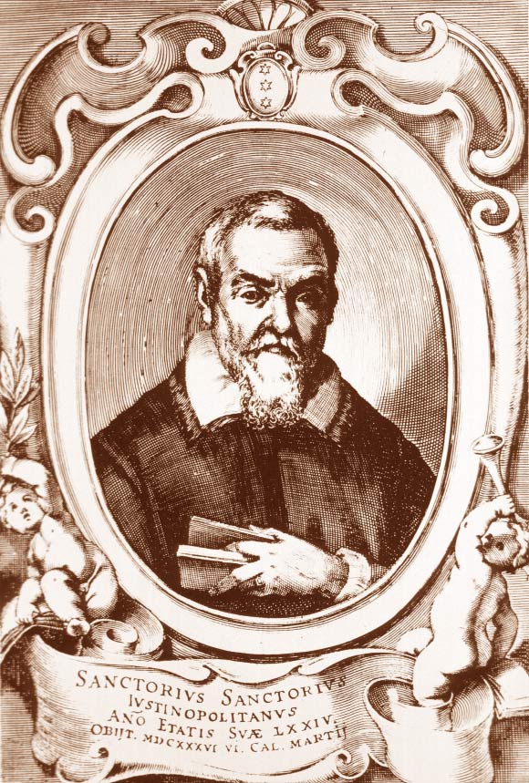 Portrait of Santorio Santorio by Giacomo Piccini. 