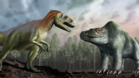 Artist’s impression of how Victorian paleontologists thought Megalosaurus bucklandii looked (right), compared with how we now understand it to have looked (left). Image credit: Mark Garlick / University of Warwick.