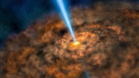 Artist illustration of the thick ring of dust that can obscure the energetic processes that occur near the supermassive black hole of an active galactic nucleus. Image credit: NASA / SOFIA / Lynette Cook.