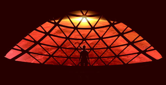 Artist’s rendition of a Martian colonist. Image credit: New Space, doi: 10.1089/space.2017.29009.emu.