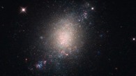 This image, taken with Hubble’s WFC3 instrument, shows the spiral galaxy LEDA 16643. Image credit: NASA / ESA / Hubble.