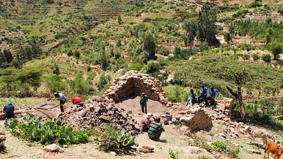 The ruins of a 12th-century mosque in Harlaa, eastern Ethiopia. Image credit: Timothy Insoll, University of Exeter.