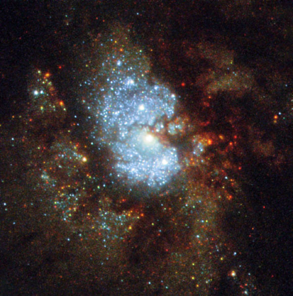 In this image, Hubble has captured the brilliance of the spiral galaxy IC 342. Image credit: NASA / ESA / Hubble.
