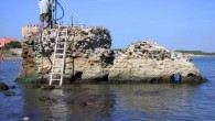 Portus Cosanus pier, Orbetello, Italy. Image credit: J.P. Oleson.