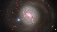 This image shows the barred spiral galaxy Messier 77, which lies in the constellation Cetus, about 62 million light-years away. Image credit: ESO.