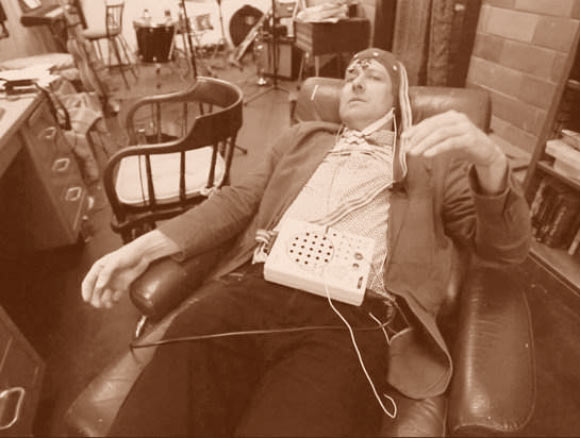 The encephalophone is a musical instrument that can be played by the mind alone. Image credit: University of Washington.