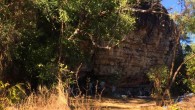 Photograph of the Madjedbebe rockshelter during the 2015 excavation. Image credit: Clarkson et al, doi: 10.1038/nature22968.