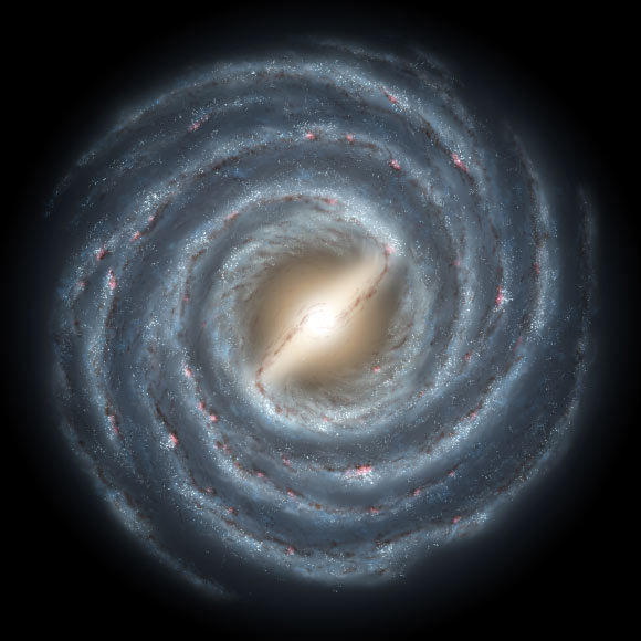 According to Angles-Alcazar et al, up to 50% of matter in the Milky Way Galaxy may have an extragalactic origin. Image credit: NASA / JPL.