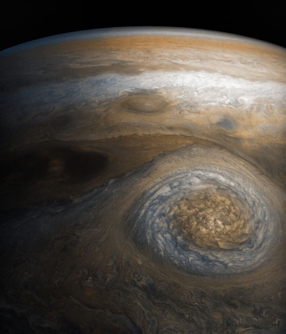 The North North Temperate Little Red Spot 1. Image credit: NASA / JPL-Caltech / SwRI / MSSS / Gerald Eichstädt / Seán Doran.