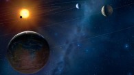 Artist’s illustration of a four-planet system. Image credit: Mark A. Garlick, University of Warwick / Space-art.co.uk.