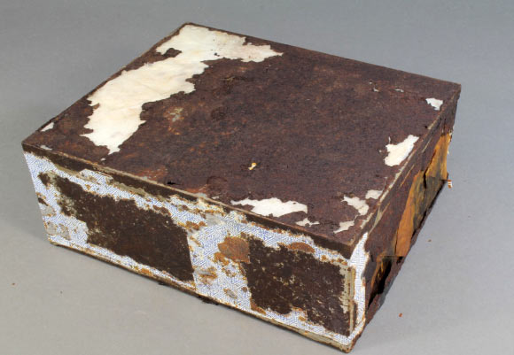 The fruit cake after conservation treatment. Image credit: New Zealand Antarctic Heritage Trust.
