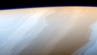 This is a false color image of Saturn, with exaggerated colors to enhance subtle variations in color to bring out details of the cloud structure. The view is centered on 46 degrees north latitude on Saturn. The filter centered at 727 nm was used for red in this image; the filter centered at 750 nm was used for blue. Image credit: NASA / JPL-Caltech / Space Science Institute.