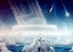 This painting depicts an asteroid slamming into tropical, shallow seas of the sulfur-rich Yucatan Peninsula in what is today southeast Mexico. The aftermath of this immense asteroid collision, which occurred approximately 65 million years ago, is believed to have caused the extinction of the dinosaurs and many other species on Earth. Shown in this painting are pterodactyls, flying reptiles with wingspans of up to 50 feet, gliding above low tropical clouds. Image credit: Donald E. Davis / NASA.