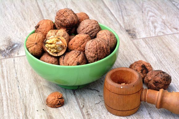 A diet with walnuts leads to an overall significant increase in the diversity of bacteria in the gut. Image credit: Utroja0.