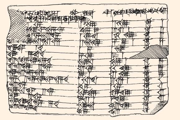 Plimpton 322 (obverse). Image credit: Rare Book and Manuscript Library, Columbia University.